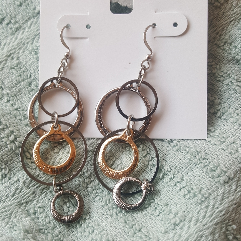*NWT* Charter Club Earings Silver/Gold tone